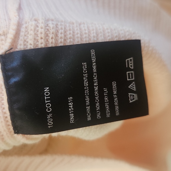 Cable Stitch Striped Pastel Sweater - Picture 6 of 6